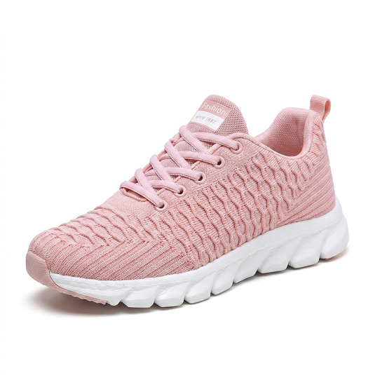 Baskets Running Légères Femme Mesh Respirant — Chaussures Marche Rose Semelle Coussin Confort Lacets Sport Sneakers Printemps Été 2026