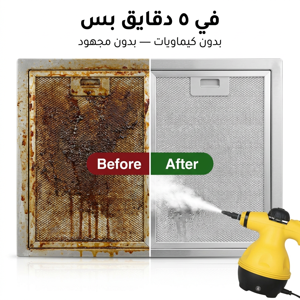 جهاز البخار المحمول — نظّف بقوة، وفّر أكتر - شحن مجاني